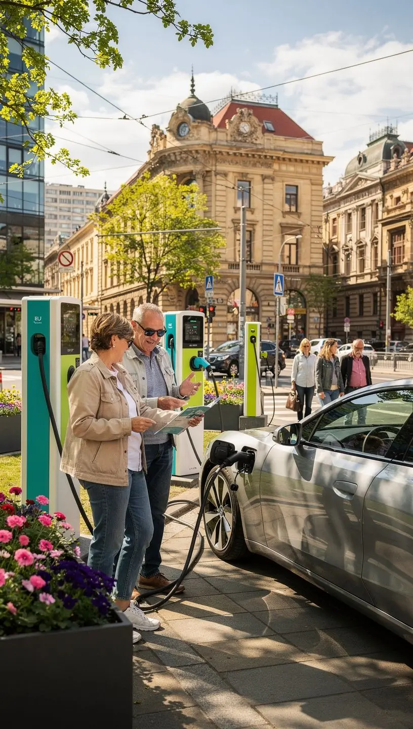 Töltőállomás elhelyezkedése Magyarország térképén, kiemelve a hozzáférhetőséget.